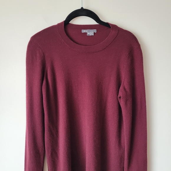 Vince Burgundy Cashmere Sweater Women's Size XS - Picture 10 of 12